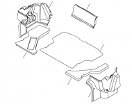 Обивка багажника Geely GC6